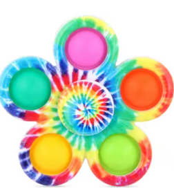 Tie Dye Pop It Fidget Spinner